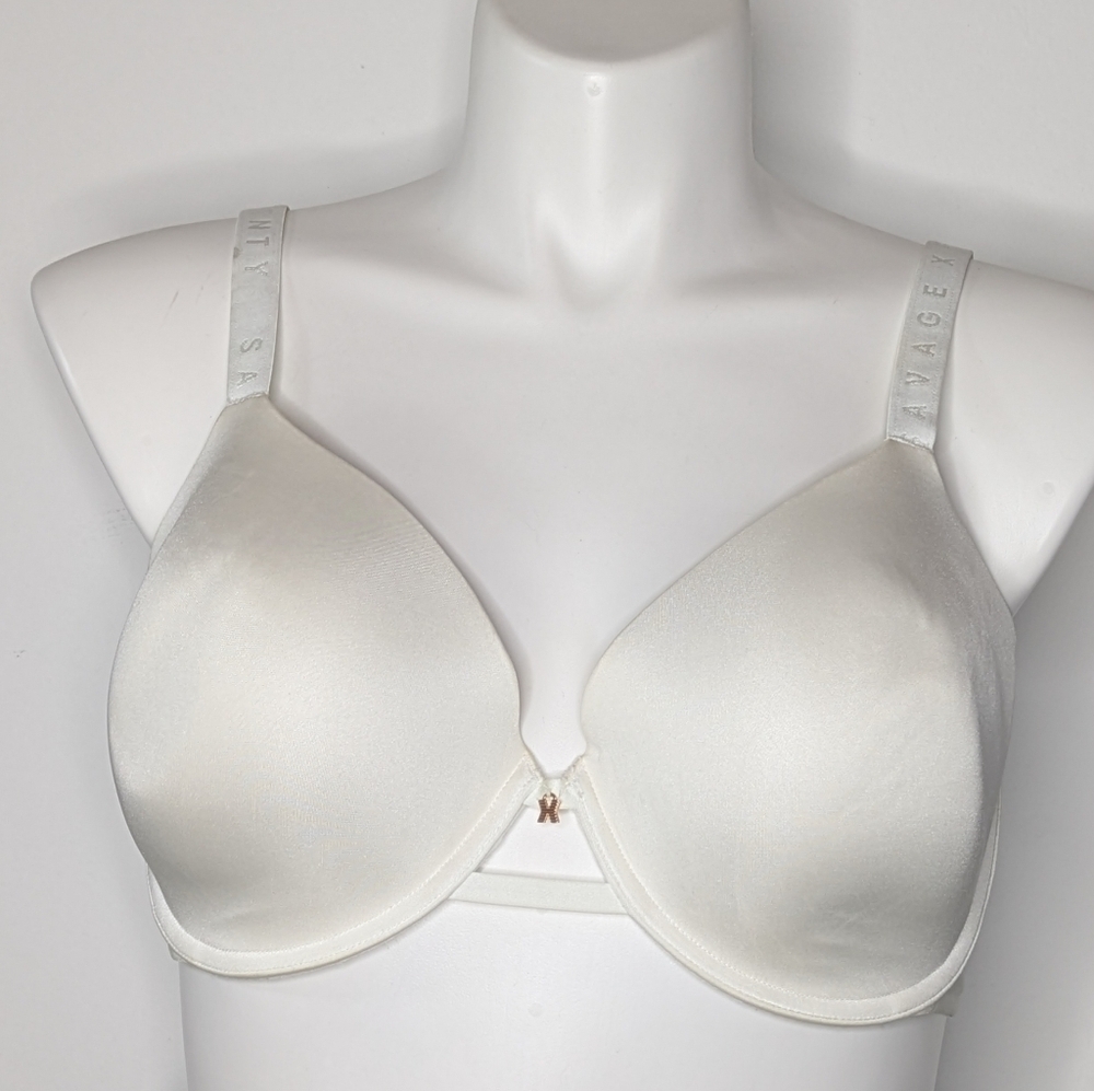 Savage X Fenty White Satin Bra 38G